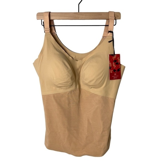 HoneyLove LiftWear Cami Shapewear Sand Size 2X Slimming Smoothing - Picture 2 of 8